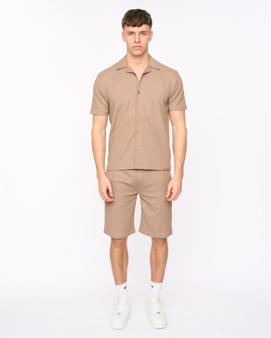 Hingham Shirt & Shorts Set Taupe