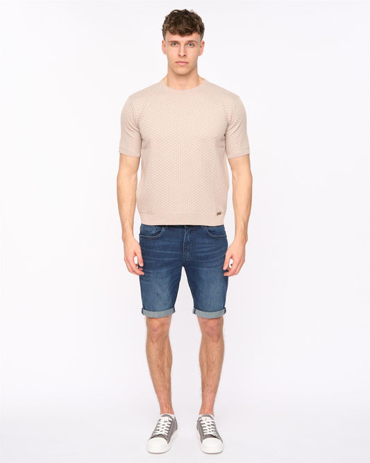 Mataso Knit T-Shirt Stone