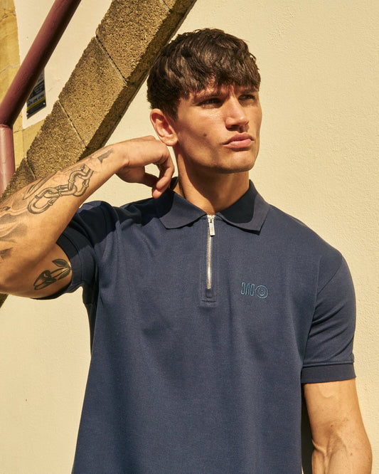 Sherborn Polo Denim Blue