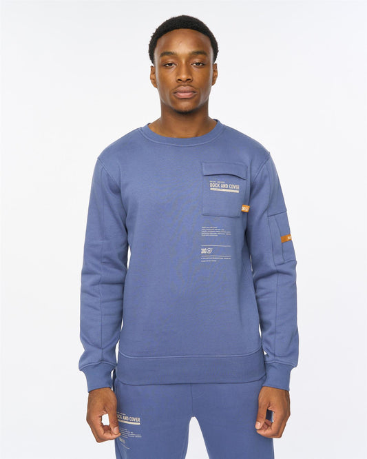 Applewood Crew Sweat Denim Blue