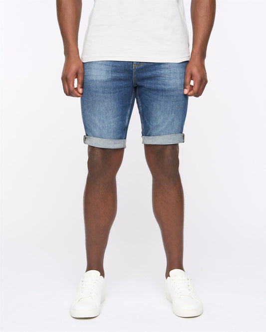 Mustone Denim Shorts Dark Stone Wash