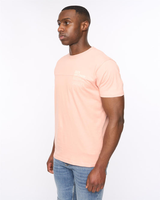 Seamtext T-Shirt Coral
