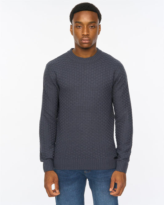 Matera Textured Knit Navy