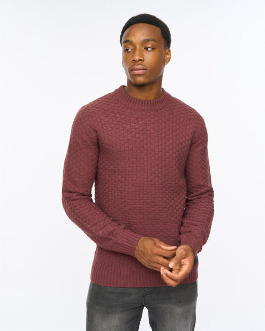 Matera Textured Knit Raisin