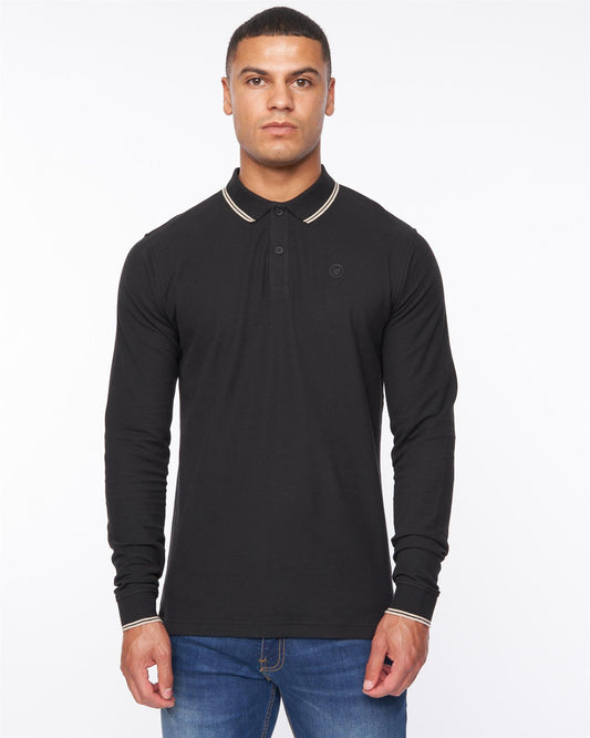 Roxberry Long Sleeve Polo Black