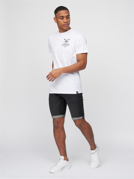 Mustone Denim Shorts Black Wash