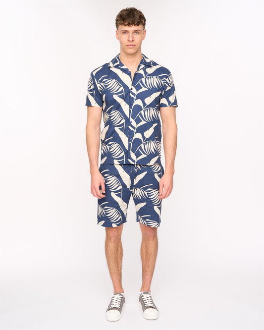 Hopkinton Shirt & Shorts Set Navy