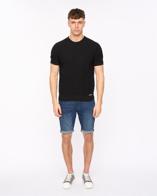 Littleton Knit T-Shirt Black