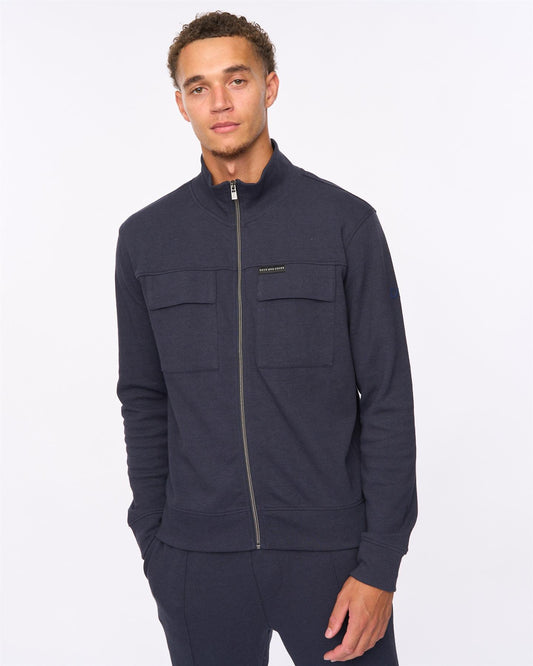 Tames Zip Thru Sweat Navy