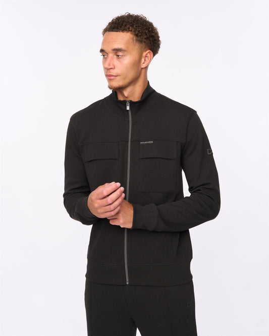 Tames Zip Thru Sweat Black