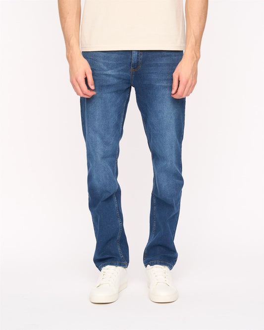 Elix Straight Leg Jeans Mid Wash