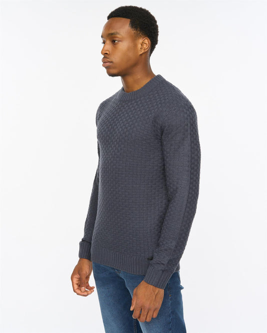 Matera Textured Knit Navy