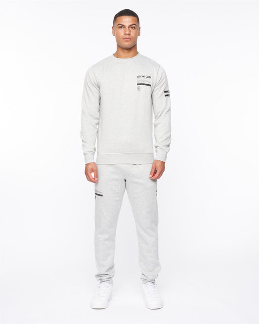 Jennerkins Crew Sweat & Joggers Set Grey Marl