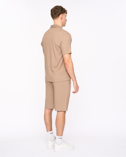 Hingham Shirt & Shorts Set Taupe