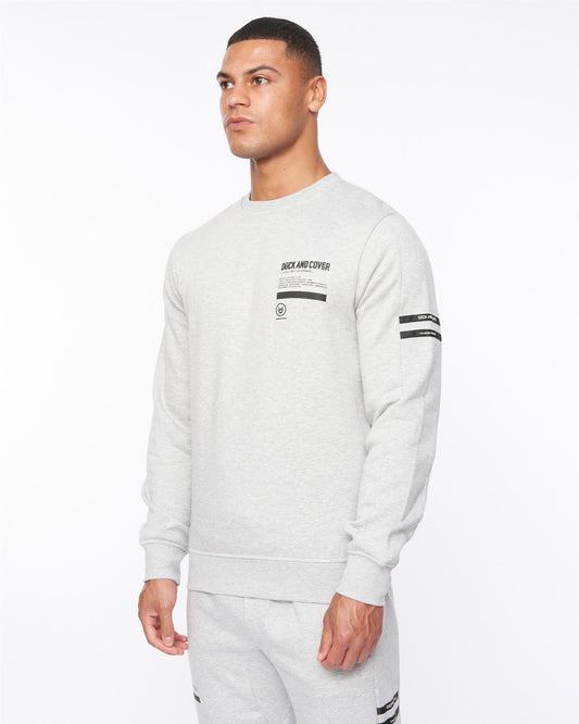 Jennerkins Crew Sweat Grey Marl