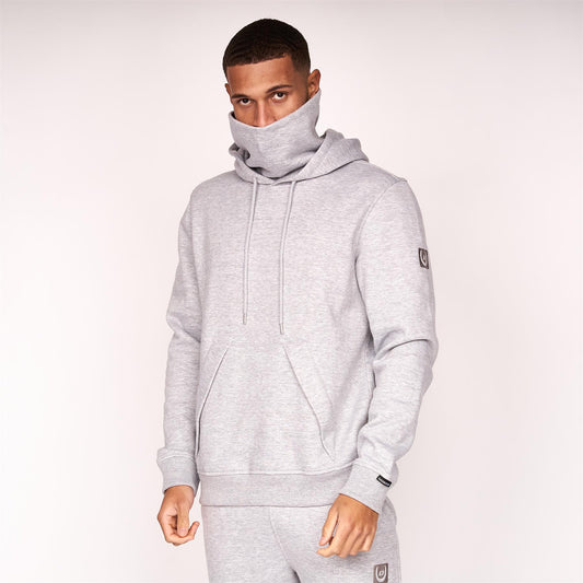 Meleweres Snood Hoodie Grey Marl