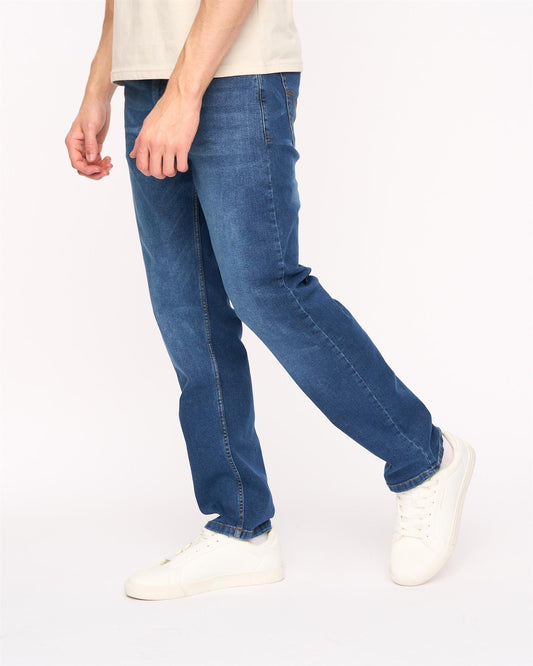 Elix Straight Leg Jeans Mid Wash
