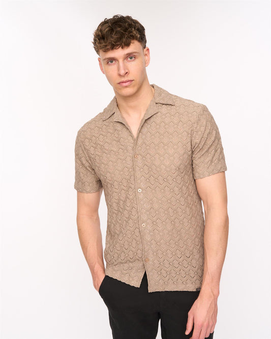 Foxborough Knit Shirt Taupe