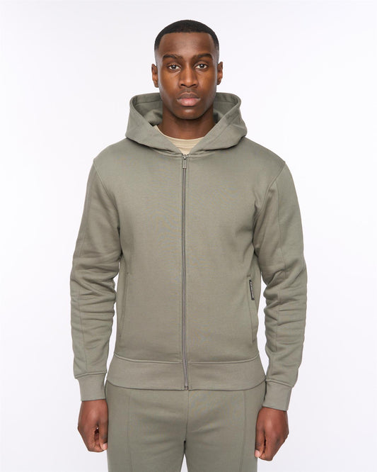 Chemtars Zip Thru Hoodie Green Slate