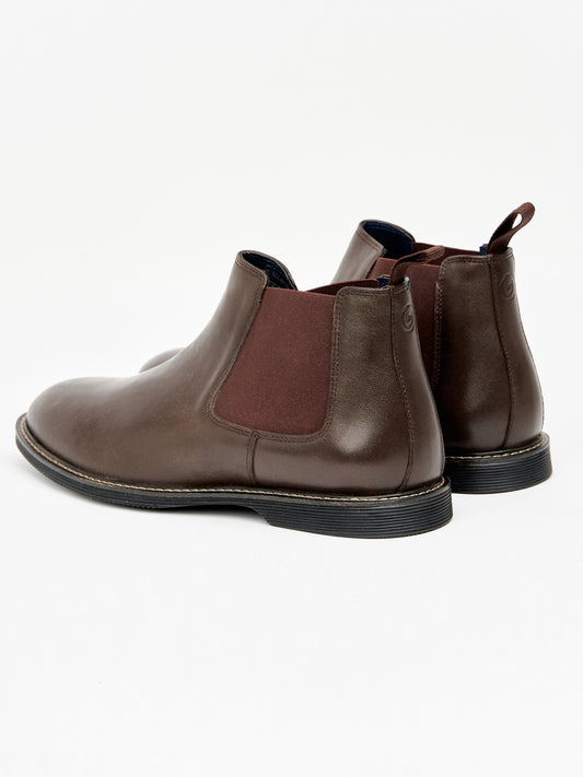 Maxwall Leather Chelsea Boot Brown