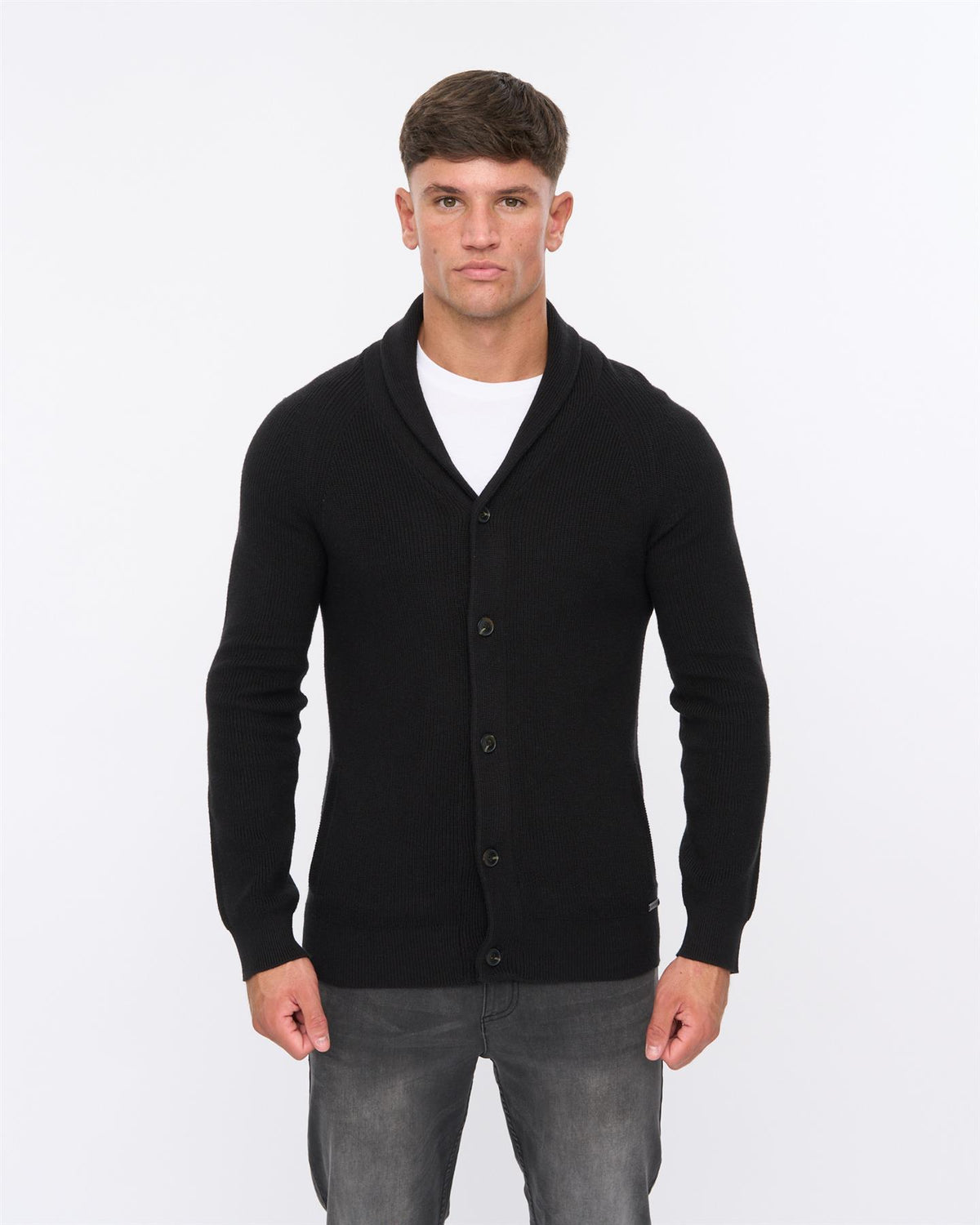 Venosa Shawl Cardigan Black