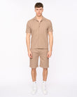Hingham Shirt & Shorts Set Taupe