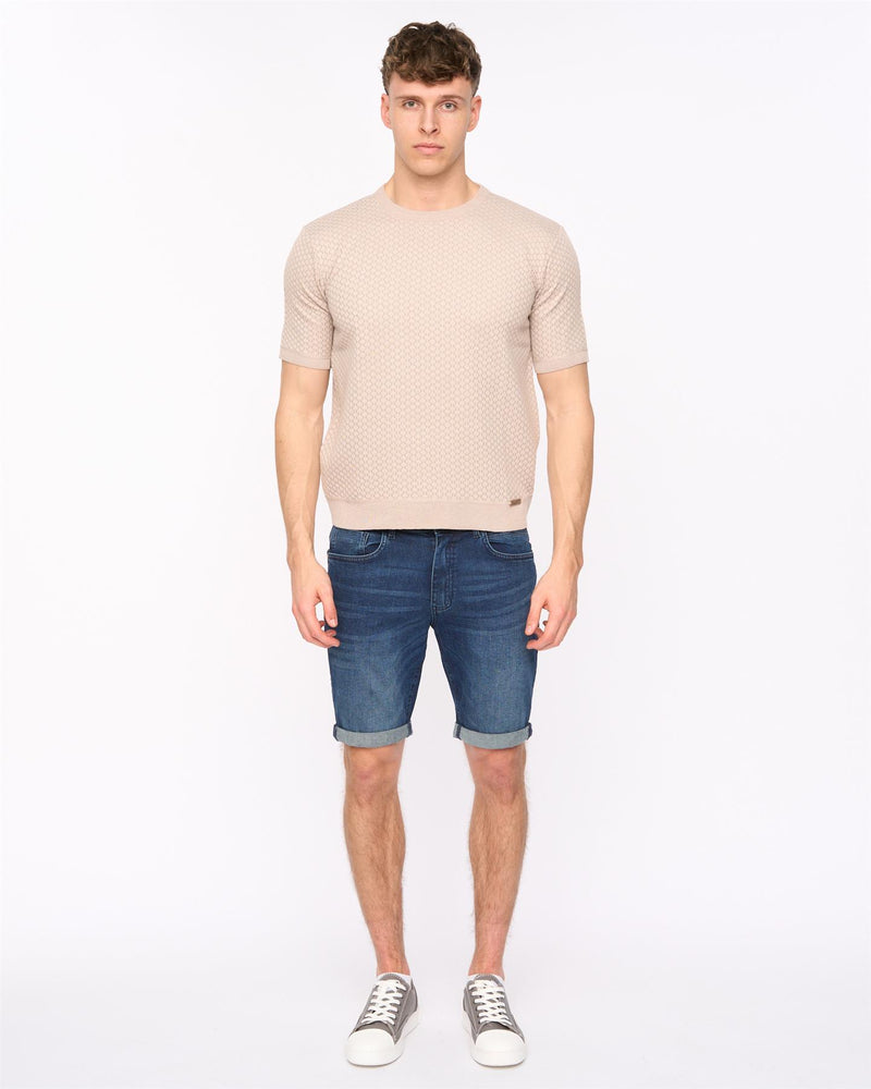 Mataso Knit T-Shirt Stone