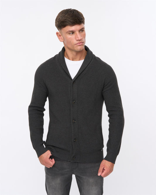 Venosa Shawl Cardigan Charcoal