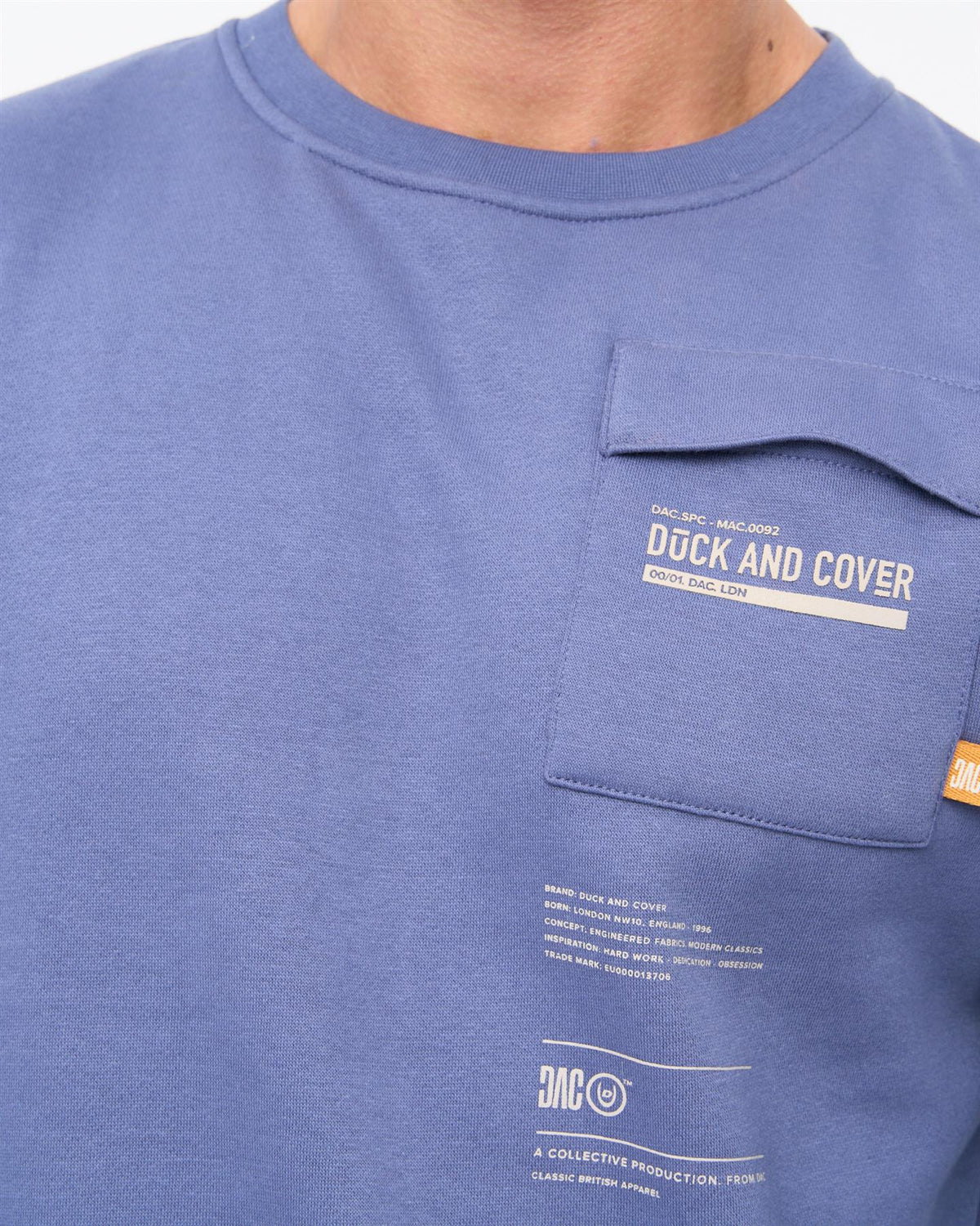 Applewood Crew Sweat Denim Blue