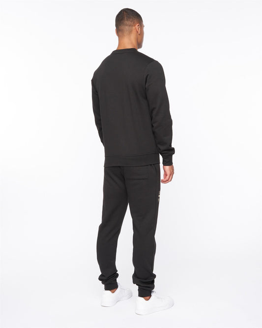 Jennerkins Crew Sweat & Joggers Set Black