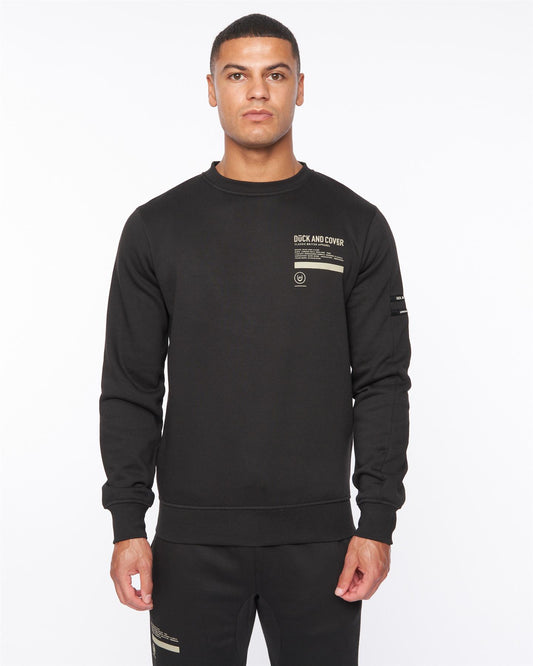 Jennerkins Crew Sweat Black