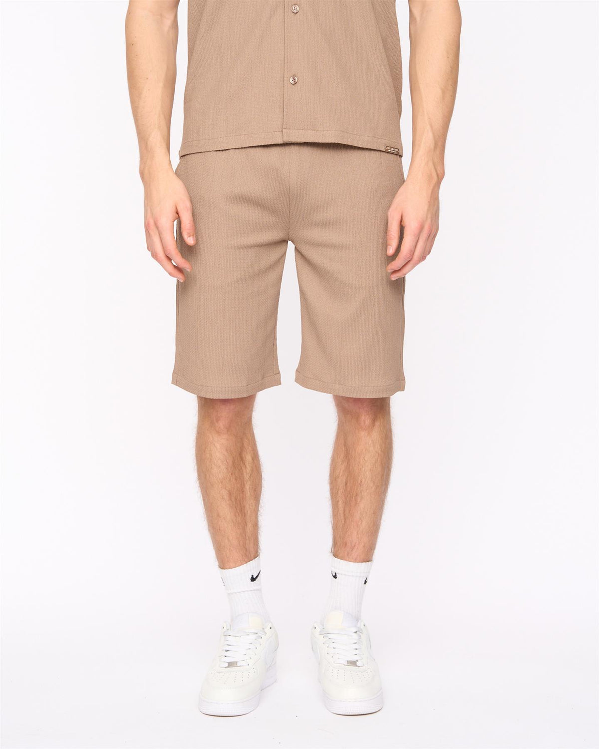 Hingham Shirt & Shorts Set Taupe