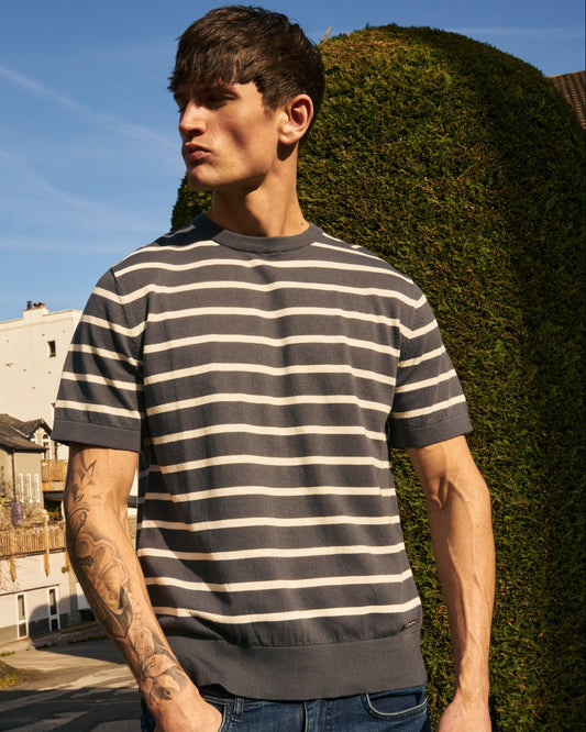 Norwell Knit T-Shirt Slate Blue