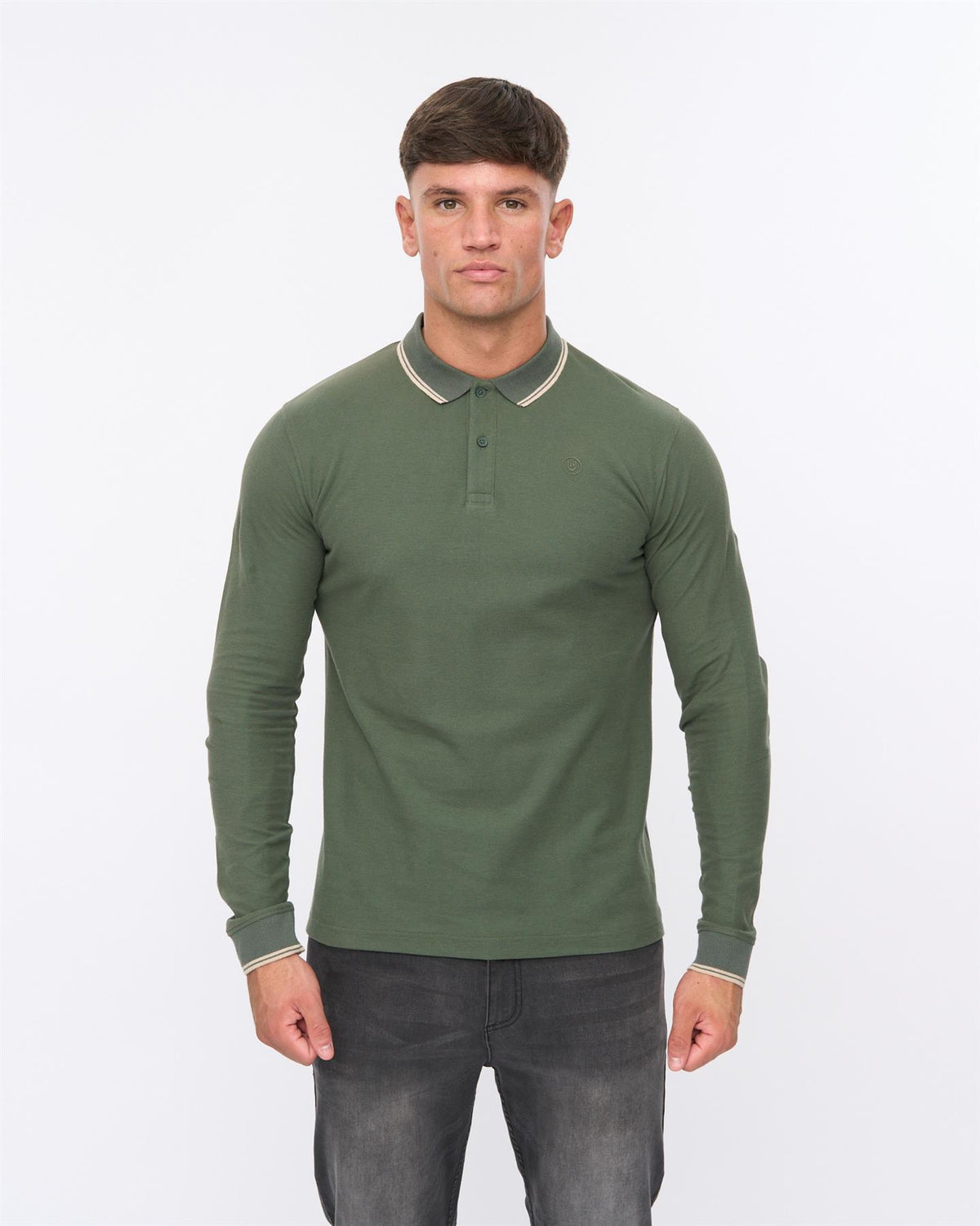 Roxberry Long Sleeve Polo Forest Green