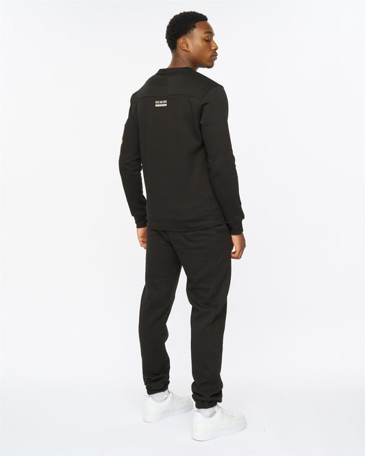 Applewood Crew & Joggers Set Black