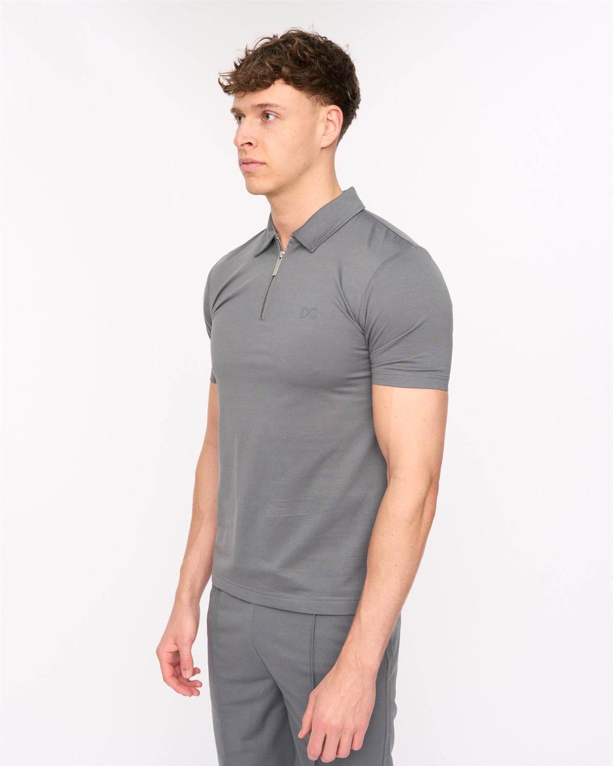 Medford Polo & Shorts Set Grey
