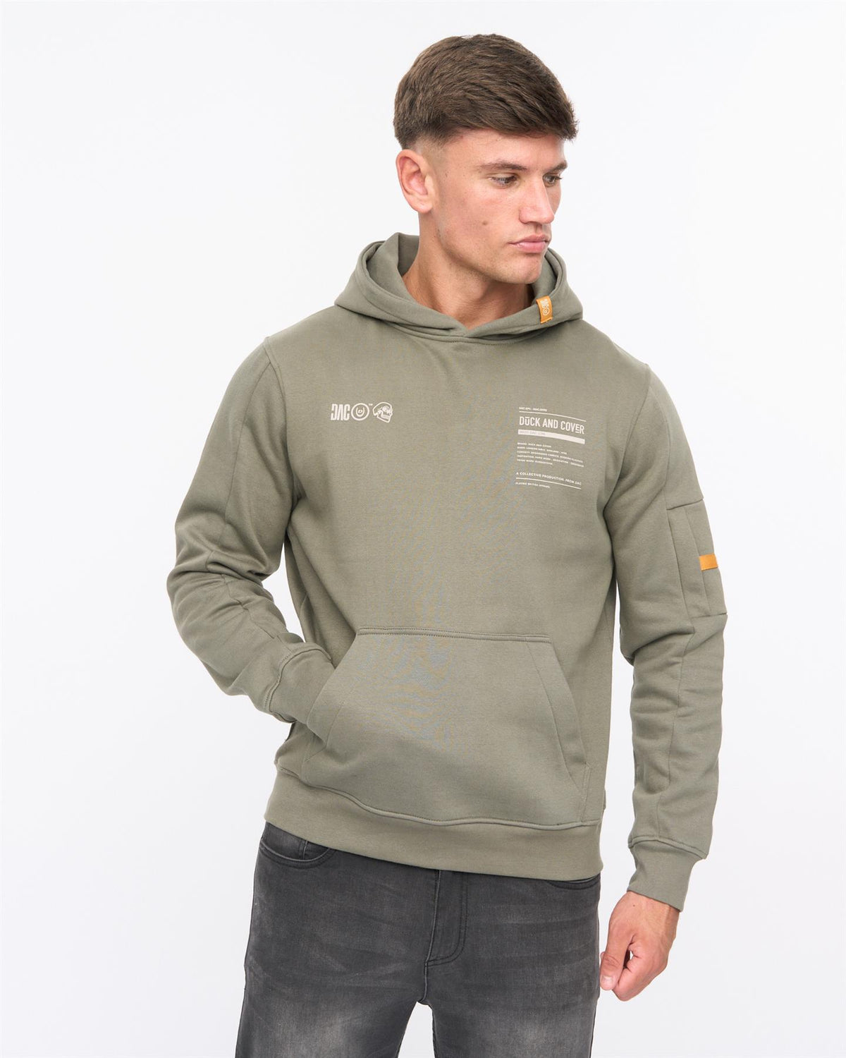 Skullmatic Hoodie Dark Olive