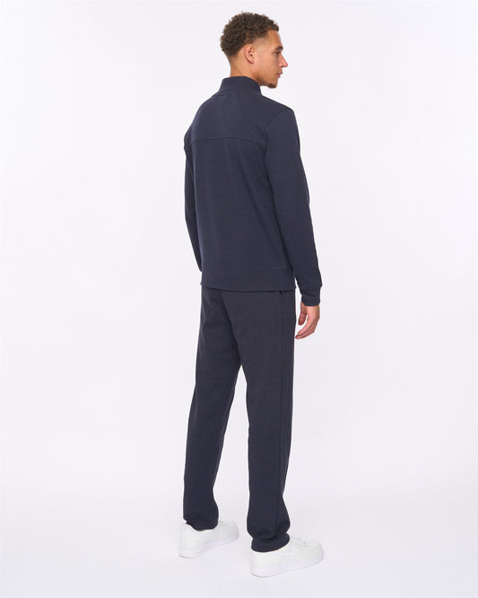 Slellmoore 1/4 Zip Hoodie & Optimus Combat Joggers Set Navy
