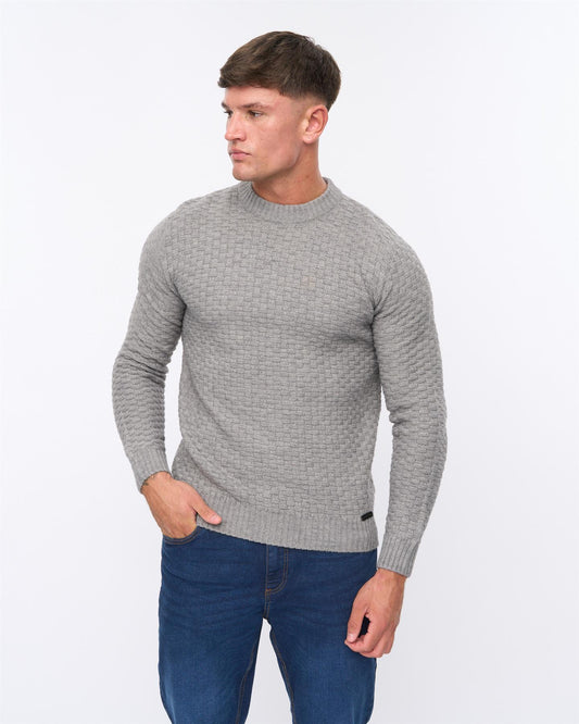Matera Textured Knit Grey Marl