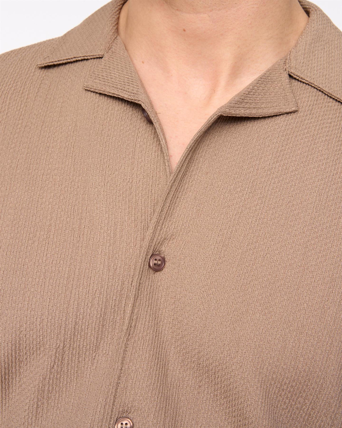 Hingham Shirt & Shorts Set Taupe