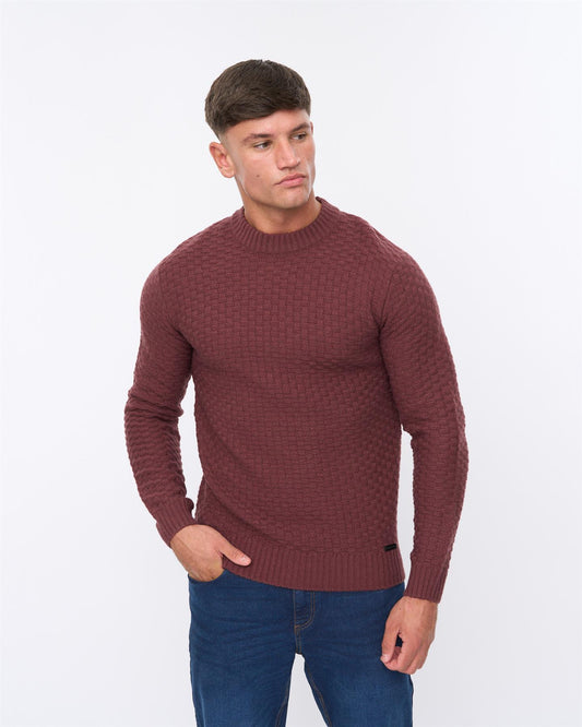 Matera Textured Knit Raisin