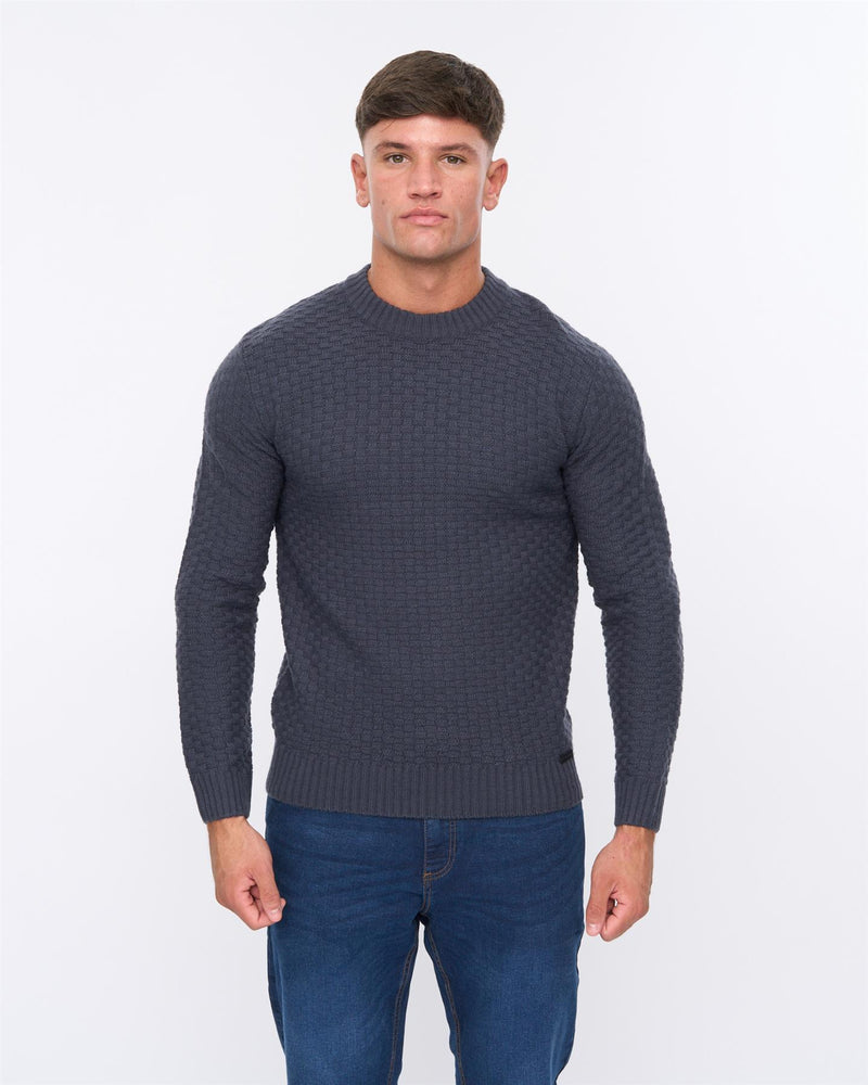 Matera Textured Knit Navy
