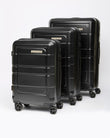 Venture Suitcase 3pk Black