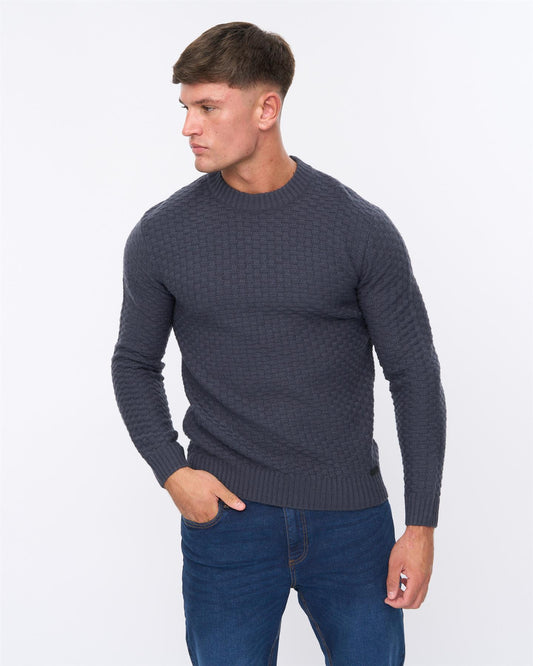 Matera Textured Knit Navy