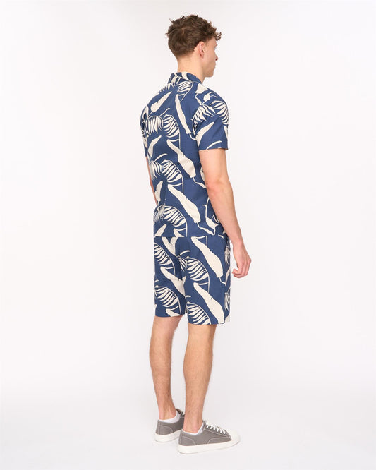 Hopkinton Shirt & Shorts Set Navy