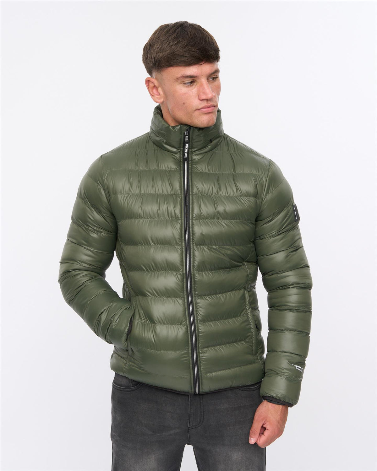 Shemmy Two Quilted Jacket Dark Olive