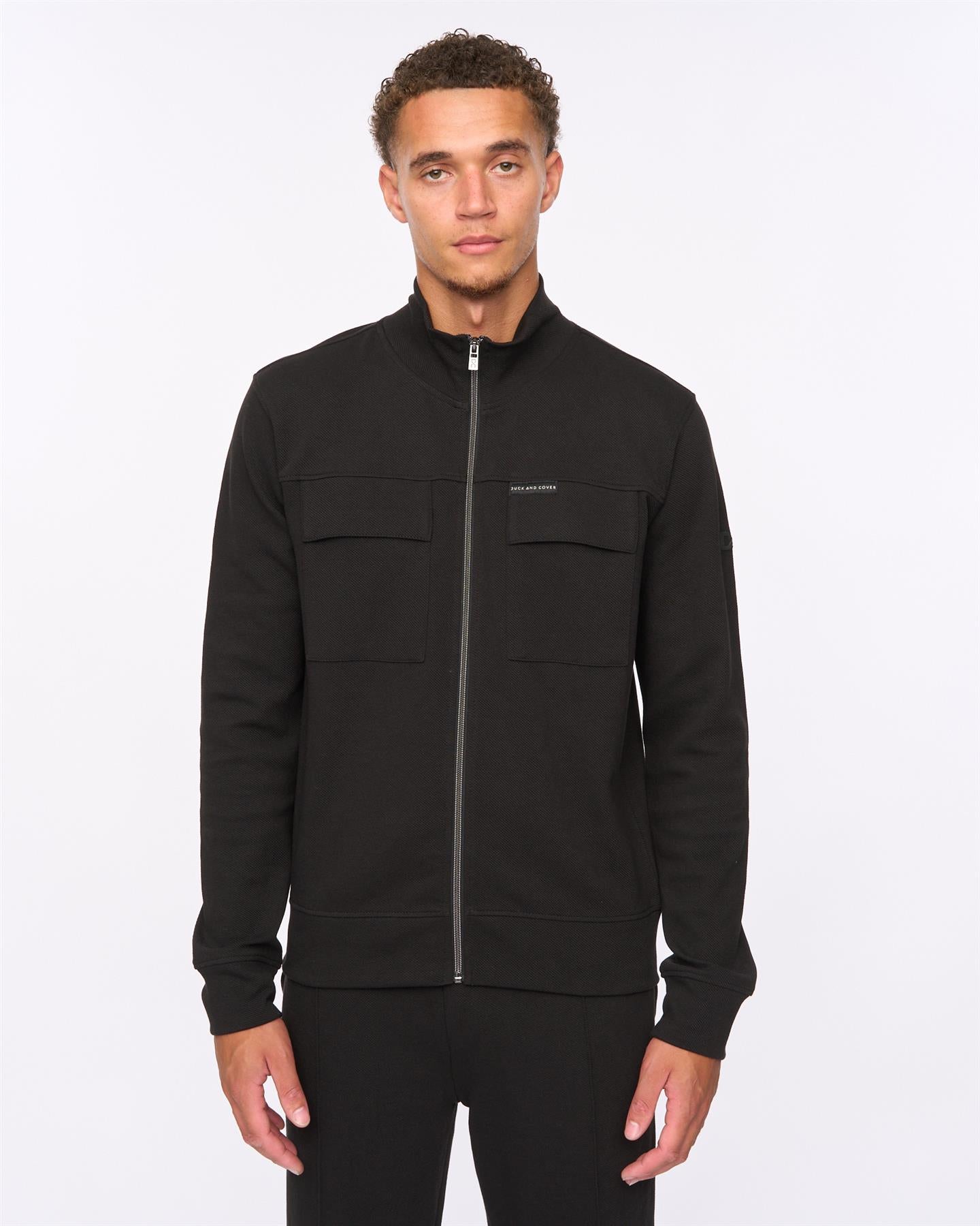 Tames Zip Thru Sweat Black