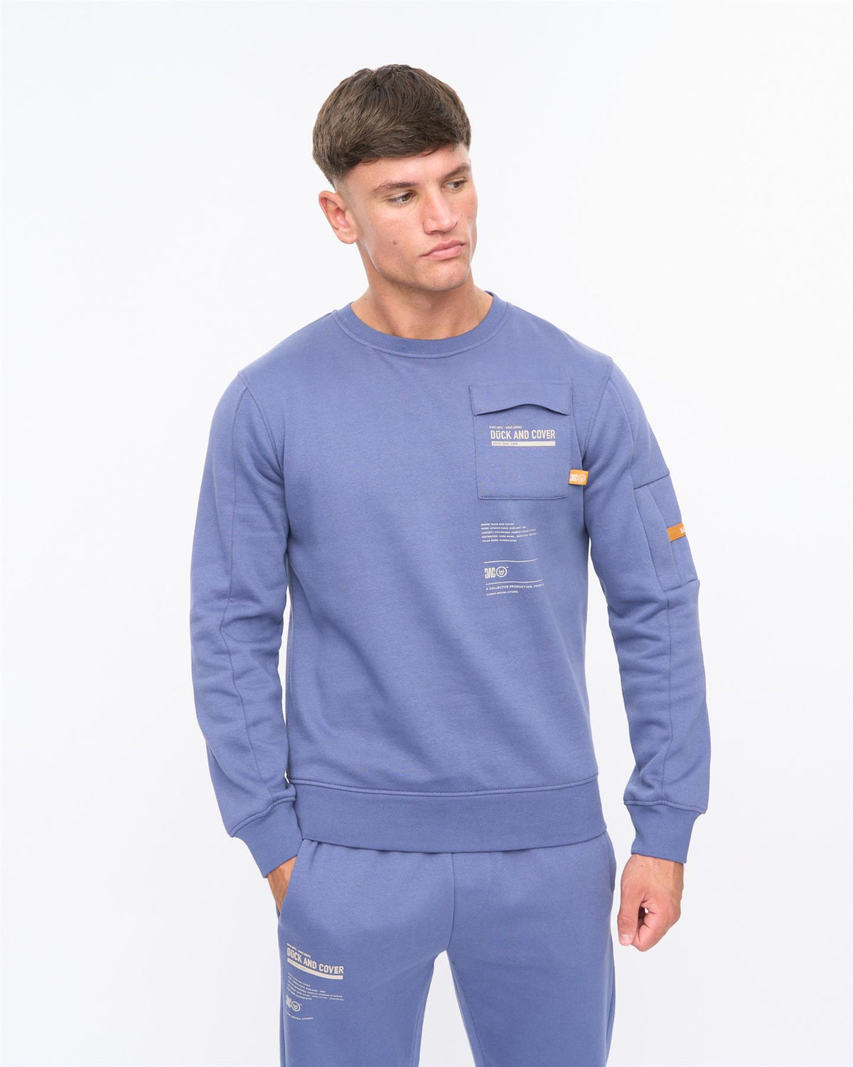 Applewood Crew Sweat Denim Blue