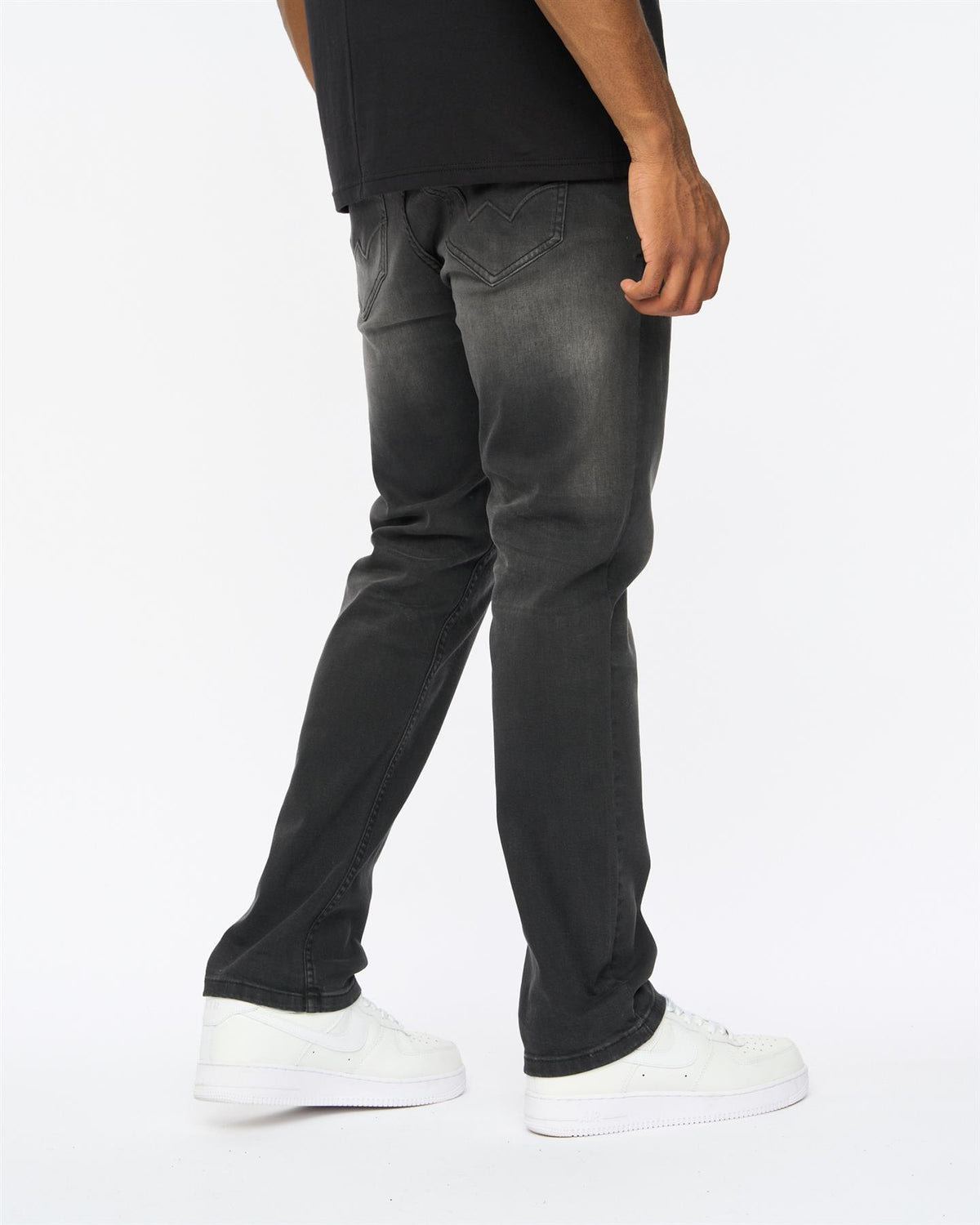 Janstar Straight Leg Jeans Black Wash