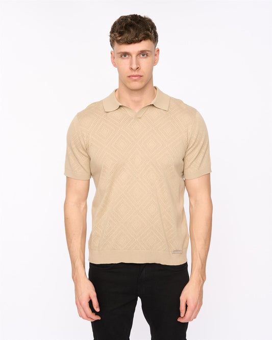 Dedham Knit Polo Stone